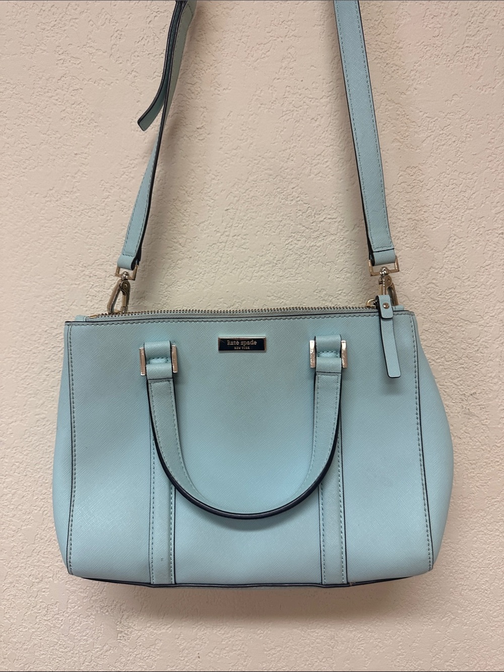 Kate Spade womans baby blue Satchel bag